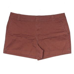 New York & Company Maroon Khaki Shorts sz 12 Womens